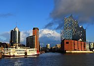 Hamburg Blick auf die Elbphilharmonie
