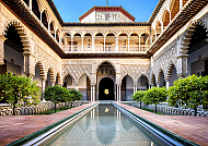 Der mittelalterliche Königspalast Alcázar in Sevilla