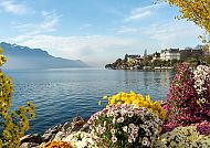 Der Blumenkai in Montreux