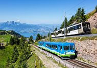 Zahnradbahn auf Rigi Berg